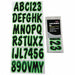 Number and Letter Combo Kit Black/Green