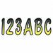 Number and Letter Combo Kit Yellow/Black