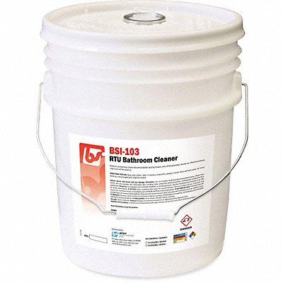 Bathroom Cleaner 5 gal Clear Bucket