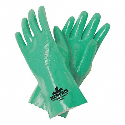 J4427 Chemical Gloves L 12 in L Green PK12