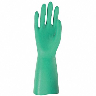 Chemical Gloves 2XL 13 in L Green PK12