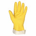 J4437 Chemical Gloves L 12 in L Yellow PR