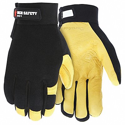 Coated Gloves L Blk/Yellow Unlined PR