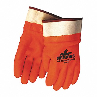 Chemical Gloves L 11-1/2 L Orng PK12