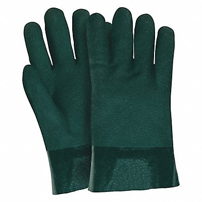 Chemical Gloves L 10 in L Sandy PVC PR