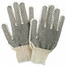 Knit Gloves 10-1/2 XL Natural/Black PR