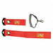 Hook-and-Loop Cinch Strap 12 in Red