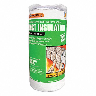 Duct Insulation Cotton 15 ft L