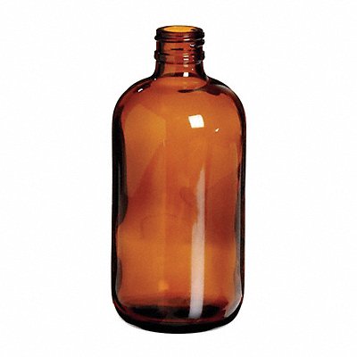 Bottle 142 mm H Amber 64 mm Dia PK48