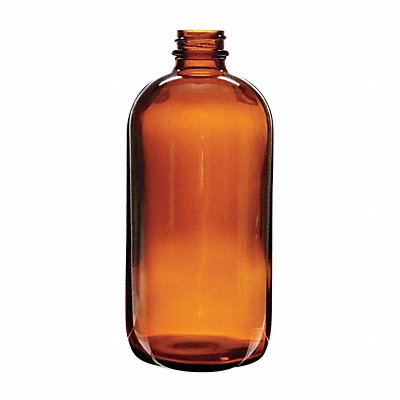 Bottle 174 mm H Amber 76 mm Dia PK24