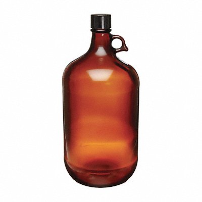 Bottle 174 mm H Amber 76 mm Dia PK24