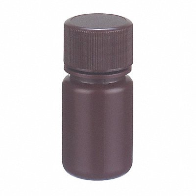 Bottle 69 mm H Amber 33 mm Dia PK72