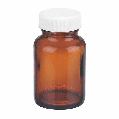 Bottle 75 mm H Amber 44 mm Dia PK24