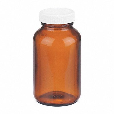 Bottle 119 mm H Amber 66 mm Dia PK24