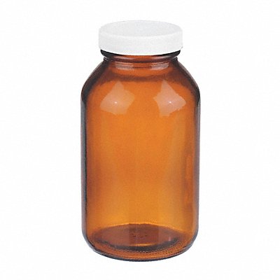 Bottle 146 mm H Amber 80 mm Dia PK12