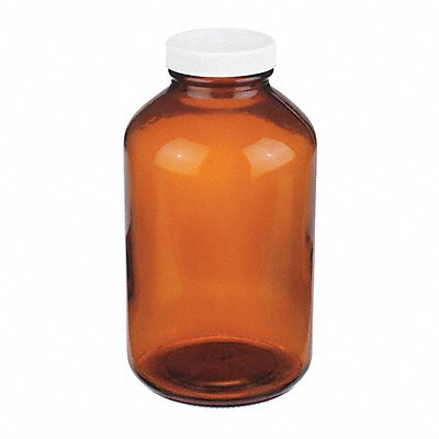 Bottle 178 mm H Amber 99 mm Dia PK12