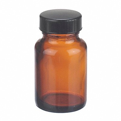 Bottle 75 mm H Amber 44 mm Dia PK24