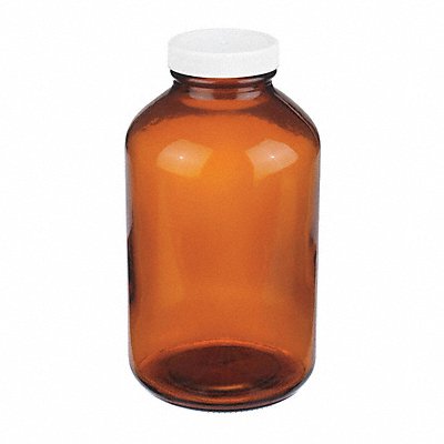 Bottle 178 mm H Amber 99 mm Dia PK36