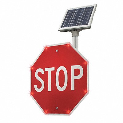 LED Stop Sign Stop Aluminum 48 x 48 