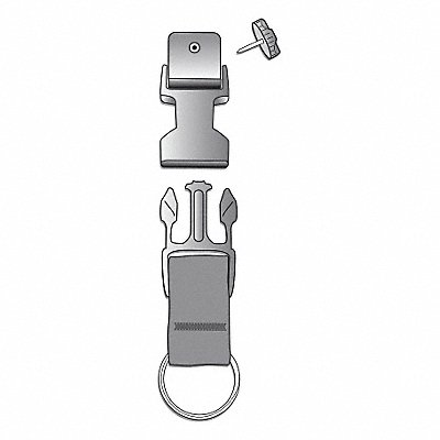 Snap-On Clip 5-1/2 in L SS Threaded Stud