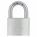 Keyed Padlock 7/8 in Rectangle Silver