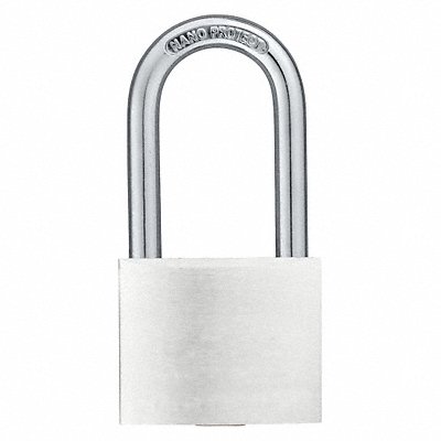 Keyed Padlock 7/8 in Rectangle Silver