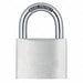 Keyed Padlock 7/8 in Rectangle Silver