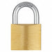 Keyed Padlock 13/16 in Rectangle Yellow