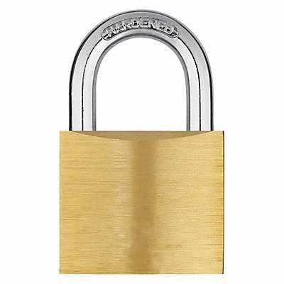 Keyed Padlock 13/16 in Rectangle Yellow