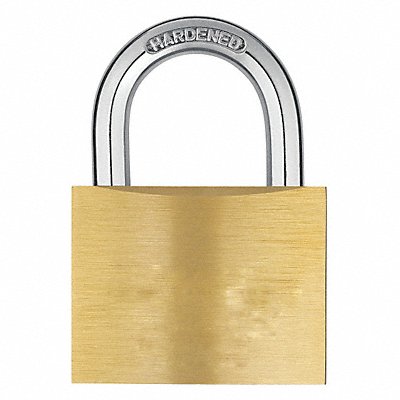 Keyed Padlock 1 in Rectangle Yellow