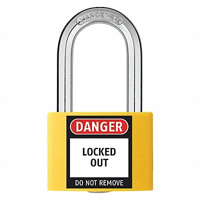 Lockout Padlock KA Yellow 2 H PK6