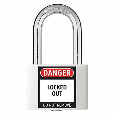 Lockout Padlock KD White 2 H