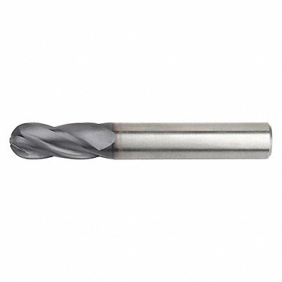 Ball End Mill Single End 7/32 Carbide