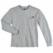 K7947 Long Sleeve T-Shirt Cotton Hthr Gry 3XLT