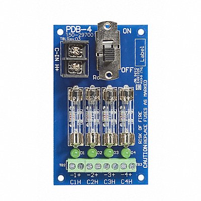 Power Distribution Board 4 Output Fused