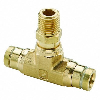 Swivel Male Branch Tee Brass 1.27 in L