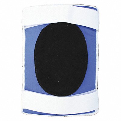 Knee Pads Black/Blue/White Suede Leather