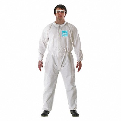 J4509 Coveralls S Wht Film Lam PK25