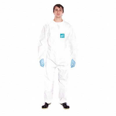 J4513 Coveralls L Wht Film Lam PK25