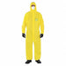 J4514 Hooded Coveralls M Yellow PE PK25