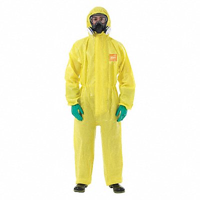 Coveralls 2XL Yellow Non-Woven Lam PK6