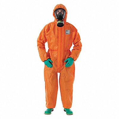 Coveralls 3XL Orange Non-Woven Lam PK6