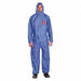 J4524 Hooded Coveralls 2XL Blue SMS PK25