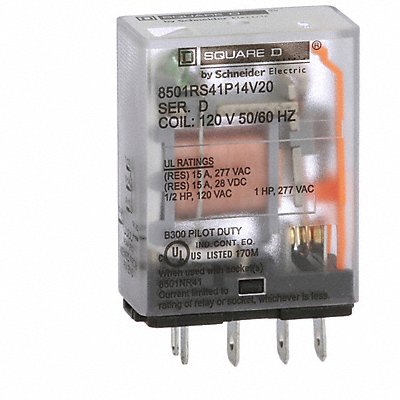 Relay 240Vac 12Amp Type R +Options