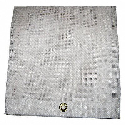 Mesh Tarp White 10 x 24 ft Cut Size