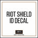 ID Decal Plastic Clear