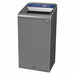 Recycling Container Square 23 gal Gray