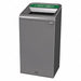 Recycling Container Square 23 gal Gray