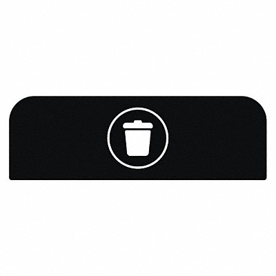 Recycling Sign 8-1/2 H 1-25/32 W Blk