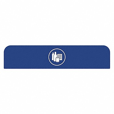 Recycling Sign 8-1/2 H 1-25/32 W Blue